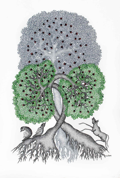 Gond - Untitled 183, Manoj Tekam, Arts of the Earth - Artisera