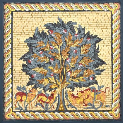 Group of Cows Under Tree - 04, Nemichand, Ethnic Art - Artisera