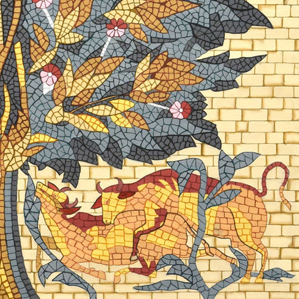 Group of Cows Under Tree - 04, Nemichand, Ethnic Art - Artisera