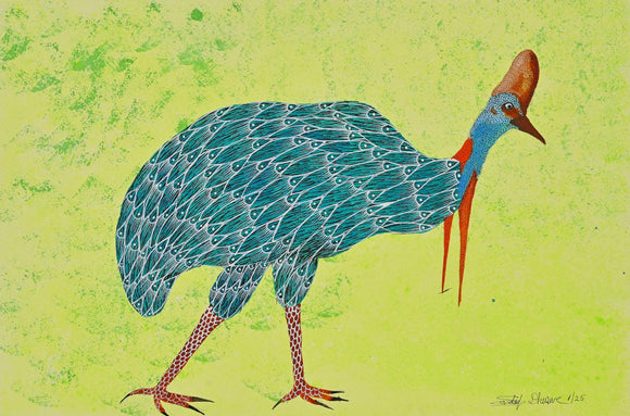 Cassowary Birds, Set of 4, Sandeep Dhurve, Aavaksha - Artisera