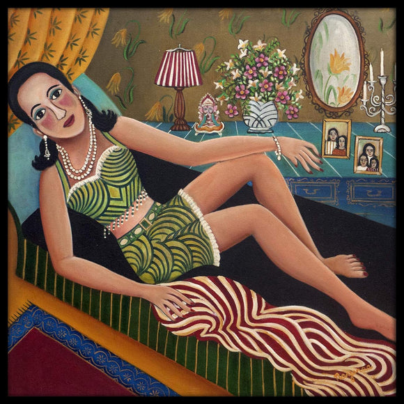 Lady Reclining, Nayanaa Kanodia, Here, Together - Artisera
