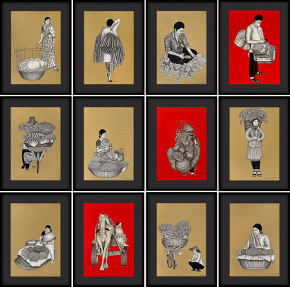 Incredible India 03, Set of 12, Kapil Anant, Here, Together - Artisera