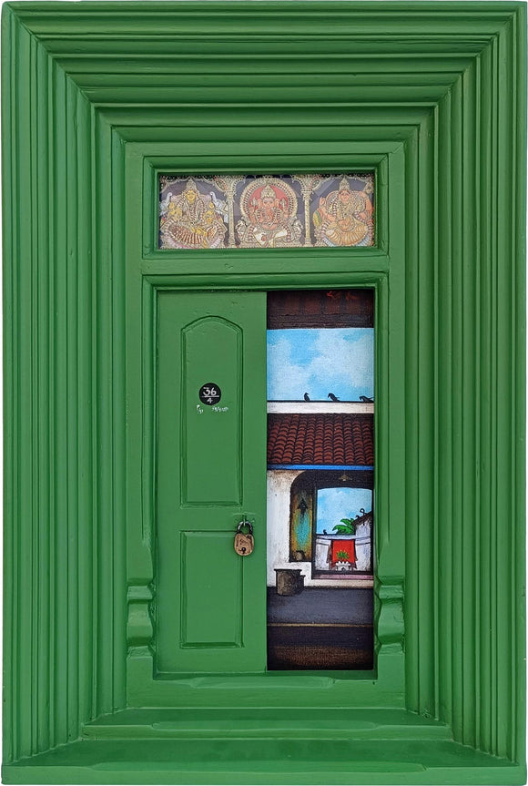 Door Series 38, K.R. Santhana Krishnan, Here, Together - Artisera