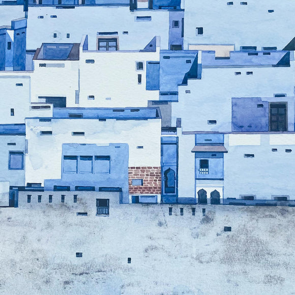 The Blue Cube: Unraveling a City 22, Madan Pawar, Here, Together - Artisera
