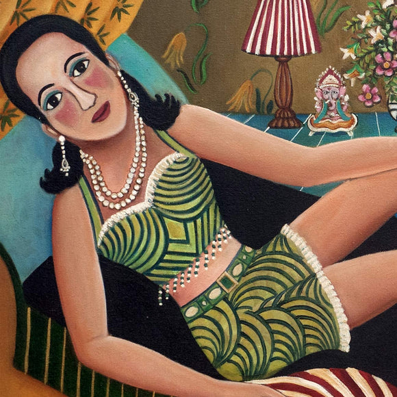 Lady Reclining, Nayanaa Kanodia, Here, Together - Artisera