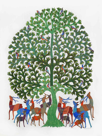 Gond - Untitled 149, Gariba Singh Tekam, Arts of the Earth - Artisera