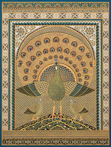 Peacocks - 06, Nemichand, Ethnic Art - Artisera