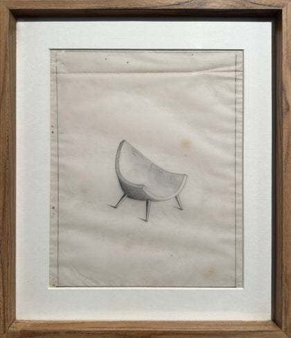 Mid-Century Design Drawings of Chairs (Set of 4) - 01