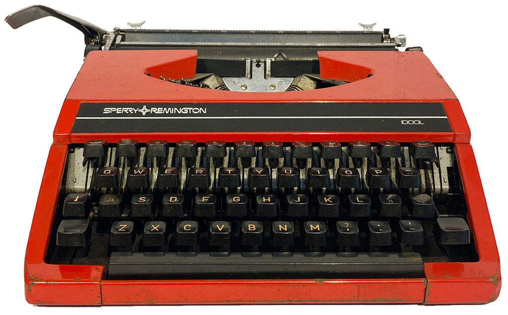Type Writer Red Sperry Remington Idool Red Typewriter – Artisera