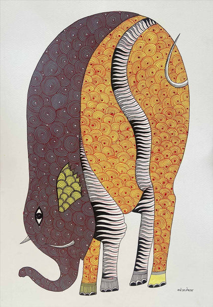 Gond - Untitled 153, Manoj Tekam, Arts of the Earth - Artisera