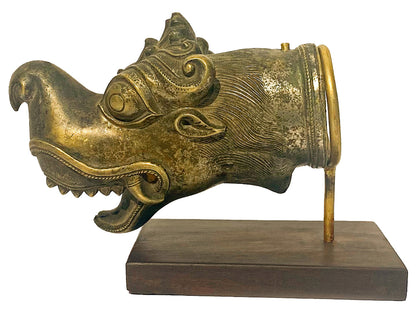 Makara Yazhi (Yali) Palki Finial, , Balaji's Antiques and Collectibles - Artisera