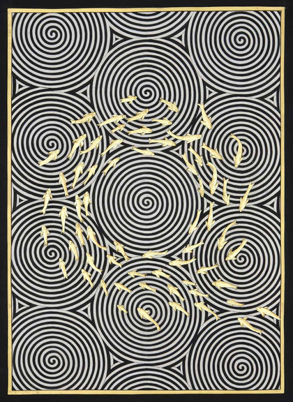 School of Fish - 02, Nemichand, Ethnic Art - Artisera