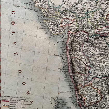 Map of India Below and Beyond the Ganges, 1821, , Balaji's Antiques and Collectibles - Artisera