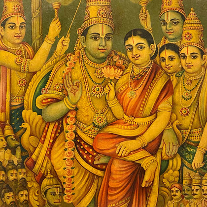 Sri Ramapattabhishekam, C G Ramanujam, Balaji Art - Artisera