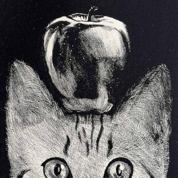 Cat with Apple, Dushyant Patel, The Mark of the Matrix - Artisera