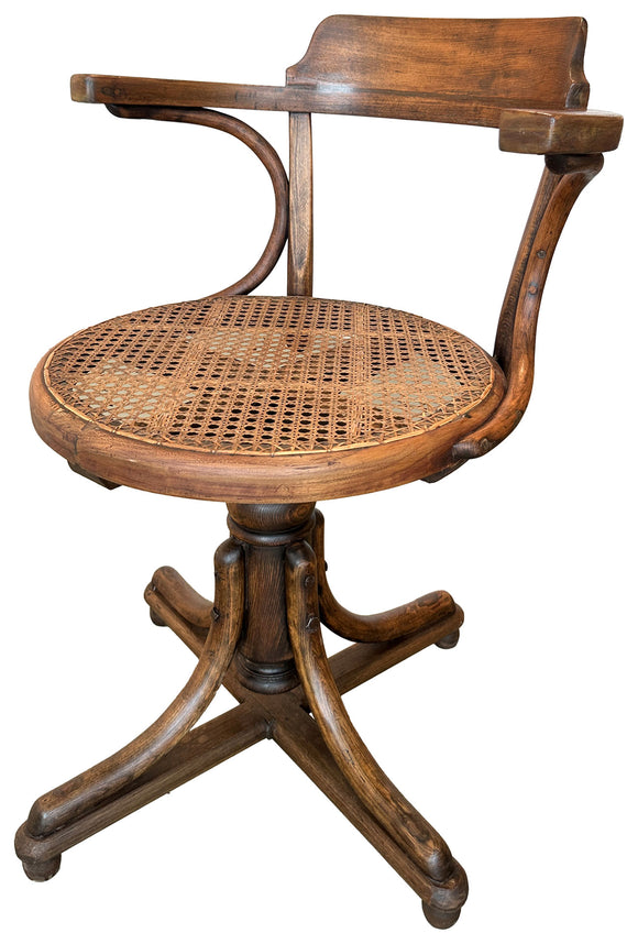 Thonet Swivel Chair, , Balaji's Antiques and Collectibles - Artisera