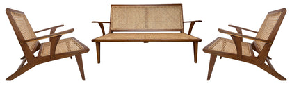 Mid-Century Three Piece Sofa Set