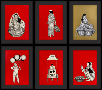 Incredible India 04, Set of 6, Kapil Anant, Internal - Artisera