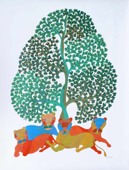 Gond - Untitled 171, Gariba Singh Tekam, Arts of the Earth - Artisera