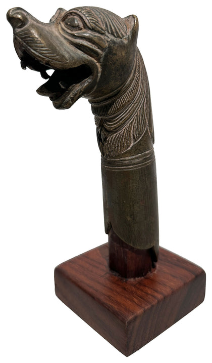 Makara Apex of Ceremonial Mace, , Balaji's Antiques and Collectibles - Artisera