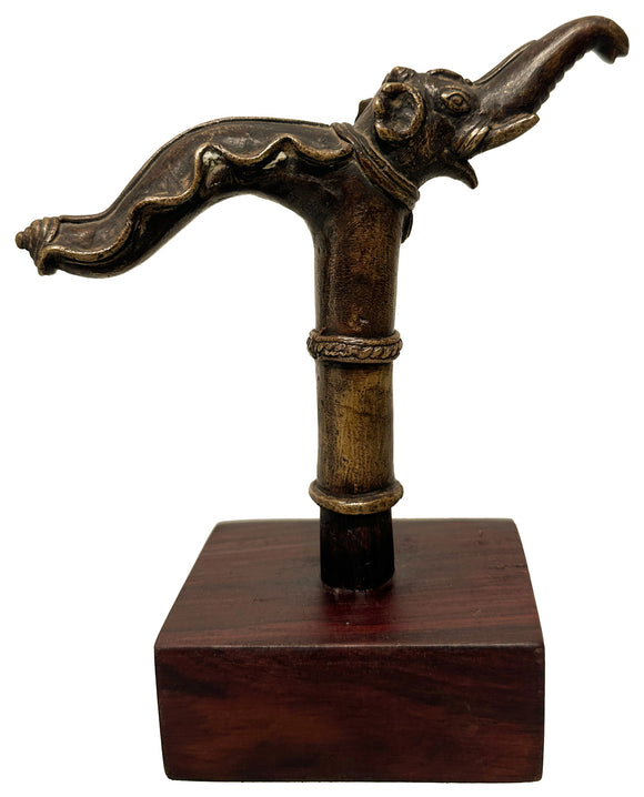 Elephant and Snail Apex of Walking Stick, , Balaji's Antiques and Collectibles - Artisera