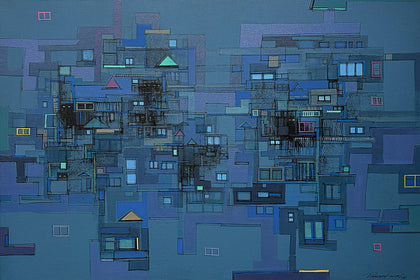 City: Moods and Metaphors 48, Praveen Kumar, Internal - Artisera