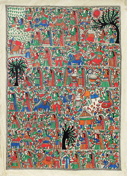 Madhubani - Untitled 05, , Arts of the Earth - Artisera