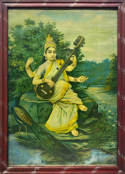 Saraswati 08, Raja Ravi Varma, Balaji Art - Artisera