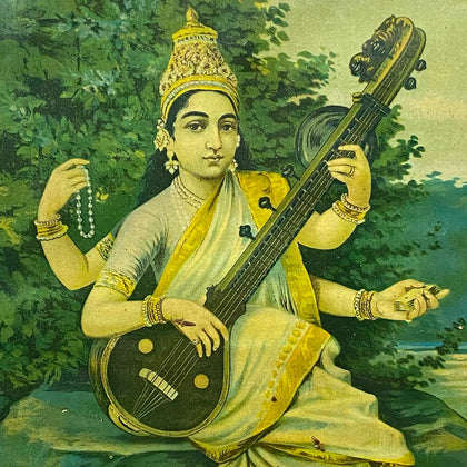 Saraswati 08, Raja Ravi Varma, Balaji Art - Artisera