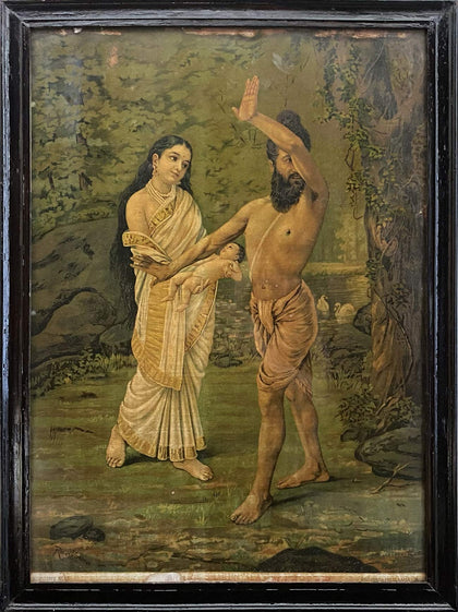 Birth of Shakuntala - 02, Raja Ravi Varma, Balaji Art - Artisera