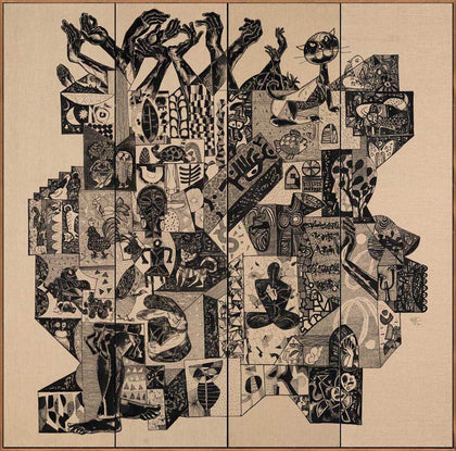 Chorus of the Earth (quadriptych), Laxman Aelay, Internal - Artisera