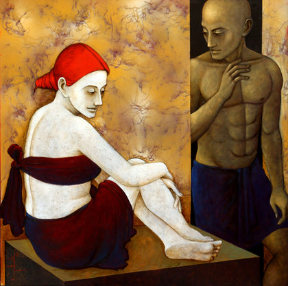 The Wake Up Call, Asit Kumar Patnaik, Chawla Art Gallery - Artisera