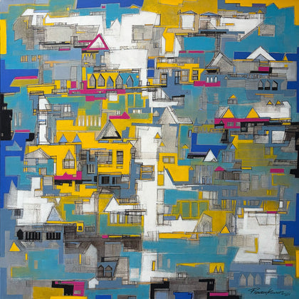 City: Moods and Metaphors 50, Praveen Kumar, Internal - Artisera