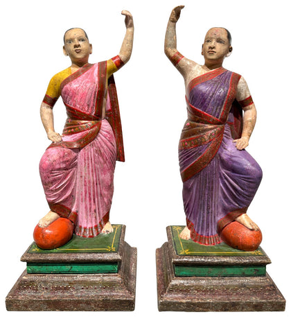 Sawantwadi Dancers (Pair), , Balaji's Antiques and Collectibles - Artisera