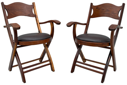 Art Deco Folding Chairs (Pair)