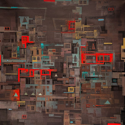 City: Moods and Metaphors 51, Praveen Kumar, Internal - Artisera