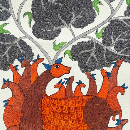 Gond - Untitled 159, Rajendra Kumar Shyam, Arts of the Earth - Artisera