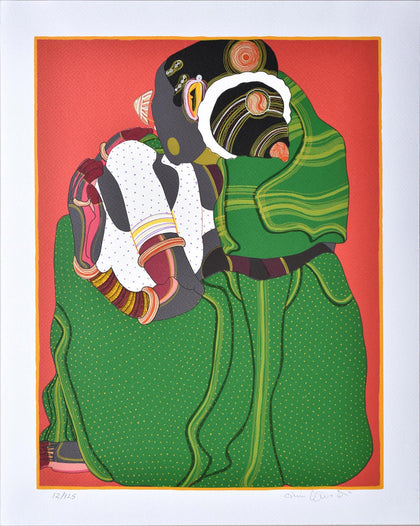 Woman in Green and White, Thota Vaikuntam, Archer Art Gallery - Artisera