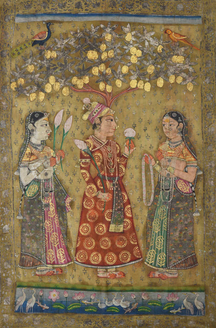 Ruler with Attendants, , Ethnic Art - Artisera