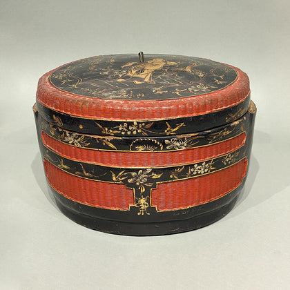 Chinese Lacquer Storage Box, , Balaji's Antiques and Collectibles - Artisera