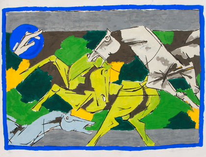 Horses - V, M.F. Husain, Archer Art Gallery - Artisera