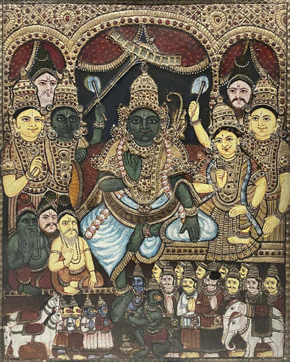 Rama Pattabhishekha (Rama's Coronation), , Balaji's Antiques and Collectibles - Artisera