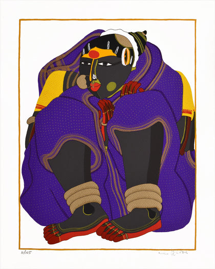 Woman in Purple, Thota Vaikuntam, Archer Art Gallery - Artisera