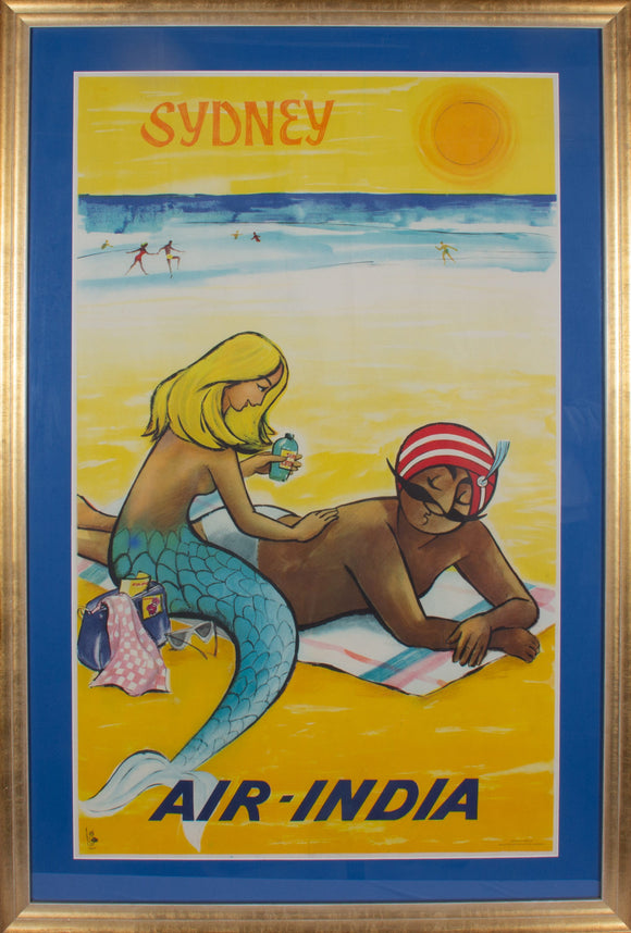 Air India Poster, , Balaji's Antiques and Collectibles - Artisera