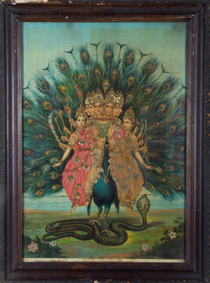 Sri Shanmukha Subramaniaswami - II, Raja Ravi Varma, Balaji Art - Artisera