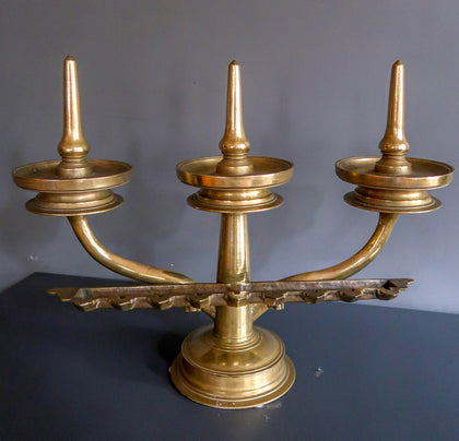 Triptych Lamp (Kavara Vilakku) - 03, , Ritual Lamps - Artisera