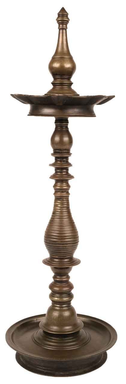 Lamp with Kalasha Finial, , Ritual Lamps - Artisera