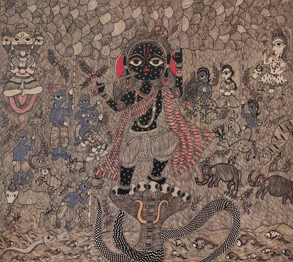 Madhubani - Untitled AKJ 03, A Kumar Jha, Gallery Ragini - Artisera