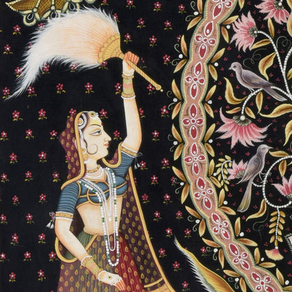 Krishna with Peacocks - 01, Nemichand, Ethnic Art - Artisera