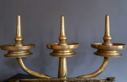 Triptych Lamp (Kavara Vilakku) - 03, , Ritual Lamps - Artisera